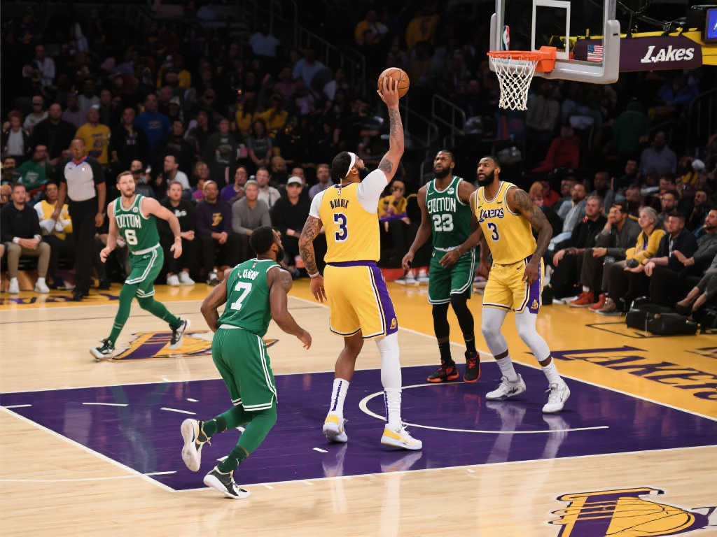 湖人三巨头火力全开，双塔战术击溃绿军！